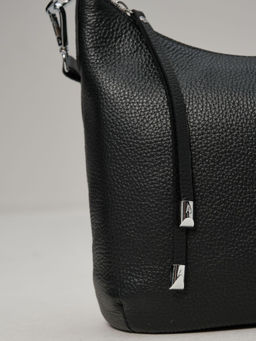 Сумка кожаная на плечо Azaro 3405 черная
