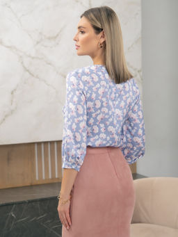 02-945 Блуза - Вишня фото 5