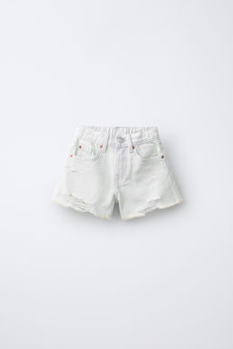 BERMUDA DENIM ROTOS / Celeste