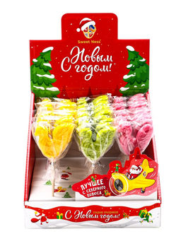 Цена за 36 шт. Леденец на палочке: апельсин, маракуйя, вишня, 24 г - Simaland фото 3