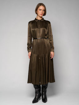 Платье женское 12411-35141 dark khaki - Eleganzza фото 2