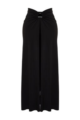 Siyah Maxi Orme Cut Out/Pencere Plaj Pareo TBESS24PR00008 - Trendyolmilla фото 6
