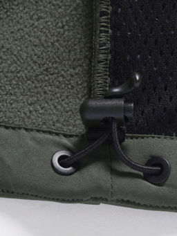 Ветровка мужская софтшелл виндстоппер с капюшоном спортивная цвета хаки 9617_1Kh