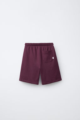 BERMUDA FELPA JOGGING / Burgundy - Zara фото 2