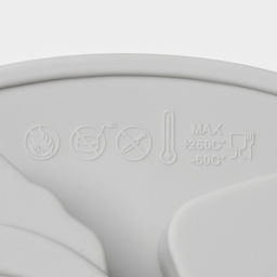 Форма для выпечки новогодняя Доляна Новогодняя варежка, силикон, 6 ячеек, 24?20.5?2.5 см, серая