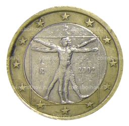 1 евро 2002 года Италия