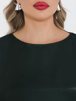 Блузка-накидка 0447-1с темно-зеленый