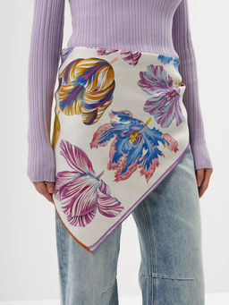 Платок жен. шелк 90х90 SS04-8502-23