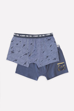 Crockid _ КБ 1967-2уп/пыльно-голубой джинс,грозовая туча трусы для мал