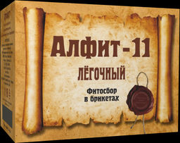 Фитосбор в брикетах Алфит - 11 Легочный Алфит 1314