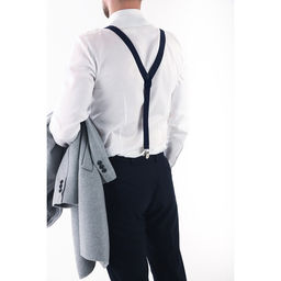 Подтяжки взрослые, ширина 2,5 см, цвет тёмно-синий - Simaland фото 2