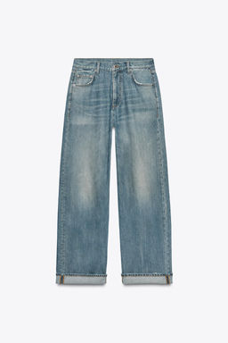 ZW COLLECTION MID-WAIST BAGGY JEANS - Zara фото 2