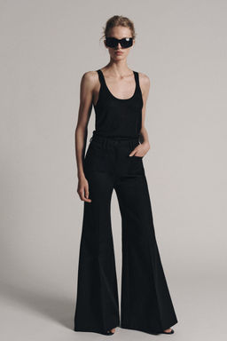 PANTAL?N FLARE ZW COLLECTION / Negro