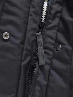 Парка зимняя женская с капюшоном черного цвета 9538-1Ch - Valianly фото 8