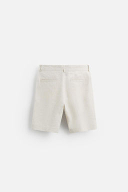 100% LINEN BERMUDA SHORTS - Zara фото 43
