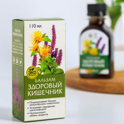 Бальзам безалкогольный Здоровый кишечник с алтайскими травами: солодка, мята, девясил, в пластиковой бутылке, 100 мл. - Simaland фото 2