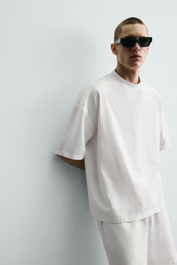 CAMISETA B?SICA LAVADA / Blanco - Zara фото 5