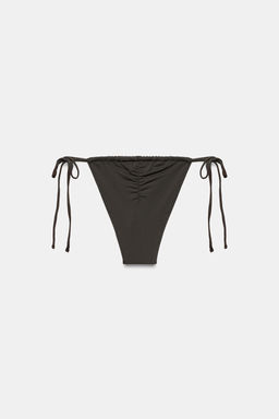 BRAGUITA BIKINI CORTINILLA LAZADAS / Marr?n - Zara фото 9