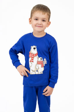 Пижама детская василек мишки ПЖ-1818 (110-116, 60)