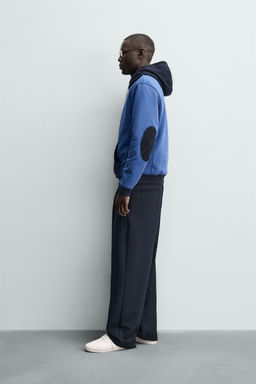 SUDADERA COLOR BLOCK CAPUCHA WAFFLE / Azul - Zara фото 4