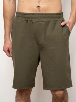Шорты футер 2-х нитка петля,хаки