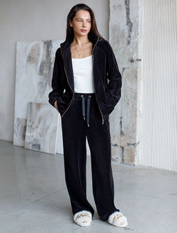 Прямые брюки из бархатистого велюра - Vilatte фото 9