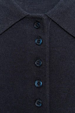 PLAIN KNIT POLO SHIRT - Zara фото 16