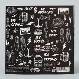 Цена за 5 шт. Коробка-фоторамка подарочная складная, упаковка, Мужская, 14?14?8 см