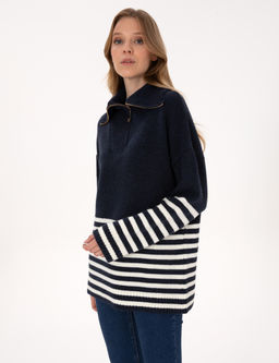Lacivert Comfort Fit Kazak