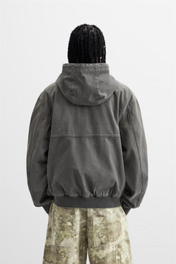 WASHED HOODED JACKET - Zara фото 3