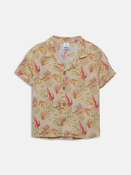 Desenli K?sa Kollu Erkek Bebek G?mlek