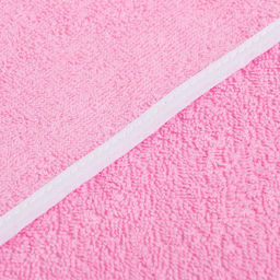 Полотенце уголок махровое Крошка Я 85х85 см, цвет розовый, 100% хлопок, 340 г/м2  фото 6
