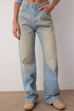 Mavi Vintage Y?kama Yuksek Bel Wide Leg Jeans TWOAW26JE00028 - Trendyolmilla фото 3