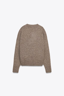 SOFT KNIT V-NECK SWEATER - Zara фото 8