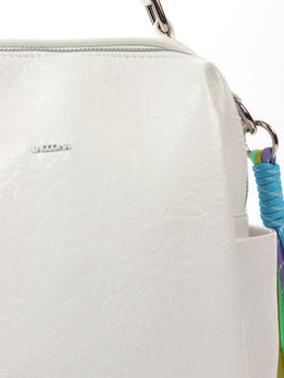 LACCOMA рюкзак Лилу-белый эко кожа хлопок фото 3