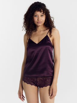 Комплект женский (топ, шорты) в фиолетовом цвете сливовое вино 592517 - Mark formelle фото 4