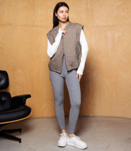 Жилет #КТ750, бежево-серый - Dommod фото 4