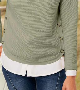 Пуловер, цвета грязи - Heine фото 5