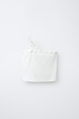 TOP ASIM?TRICO HEBILLAS / Blanco - Zara фото 2