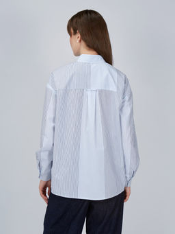 Рубашка полоса OD-918-1 серо-голубая - Tantino фото 5