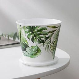 Цена за 2 шт. Горшок для цветов Доляна «Кариота», 800 мл, цвет белый