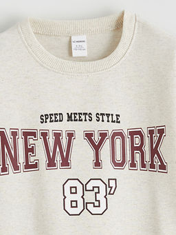 New York Bask?l? Erkek ?ocuk Sweatshirt