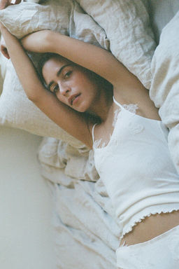 LACE POINTELLE STRAPPY TOP - Zara фото 2