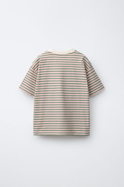 CAMISETA RAYAS TEXTO BORDADO / rayas - Zara фото 3