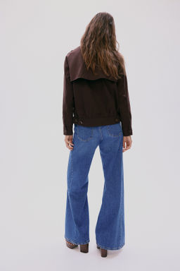 Chaqueta de sarga con cuello camisero - H&m фото 7
