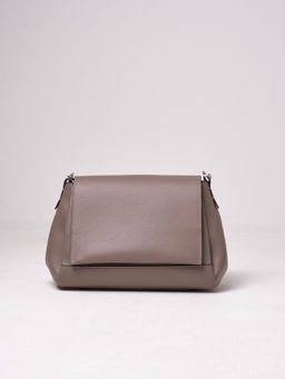 Сумка кожаная сэтчел Deboro 30923 тауп