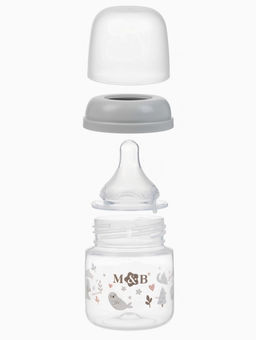 Бутылочка для кормления M&B, ШГ Ø50 мм, +0мес., 120 мл., набор 2 шт. в кор.