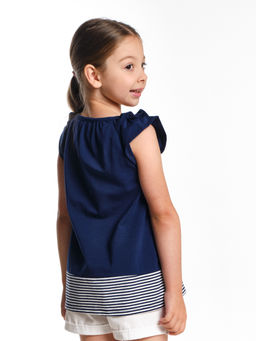 Футболка для девочки UD 1537 синий