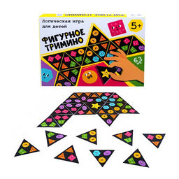 Цена за 2 шт. Настольная игра «Фигурное тримино», 63 карточки, 5×5×5 см