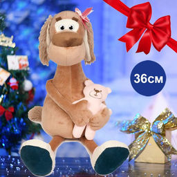 Мягкая игрушка Мила с Мишкой, 36 см , фирменная игрушка Россия , премиум качество, игршка подружка на прогулку ,игрушка подушка.